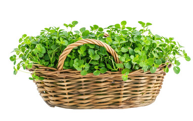 Naklejka premium Watercress Holder isolated on transparent Background