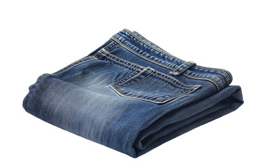 Denim Delight: The Allure of Blue Jeans isolated on transparent Background