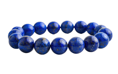 Glowing Lapis Lazuli Bracelet isolated on transparent Background
