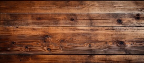 Obraz na płótnie Canvas A closeup of a brown hardwood plank wall with a blurred background, showcasing the natural beauty of the wood grain pattern and building material used in the flooring industry