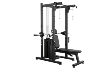 Machine for Lat Pulldowns isolated on transparent Background
