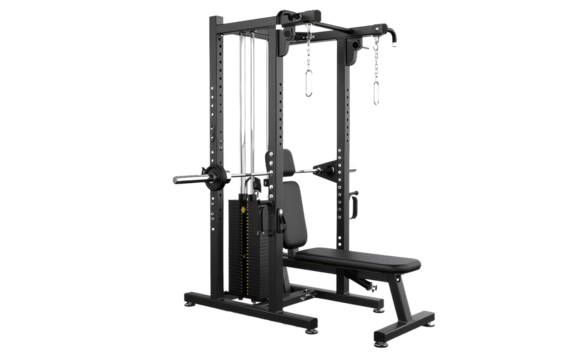 Machine for Lat Pulldowns isolated on transparent Background