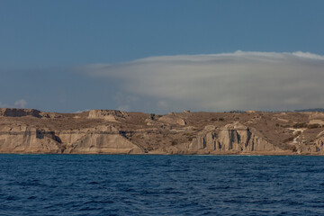 Santorini caldera, Cyclades Islands, Aegean Sea, Greece