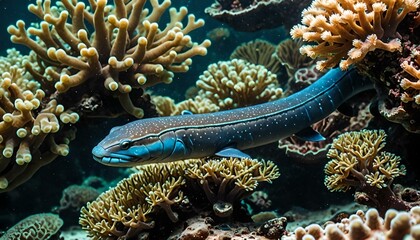 Electric eel underwater 