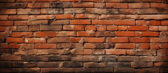 Obraz premium A sturdy barrier constructed of individual rectangular blocks with a small circular opening in the center