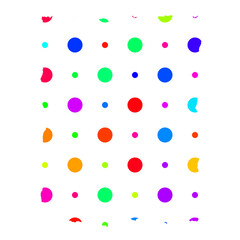 filled colored circles small and large in an orderly symmetrical background   - 769252945