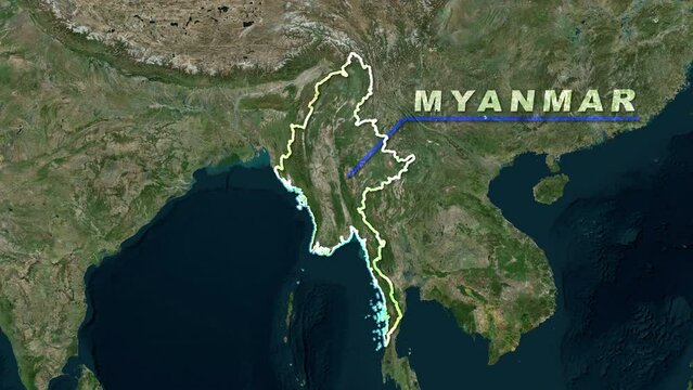 Myanmar World Map