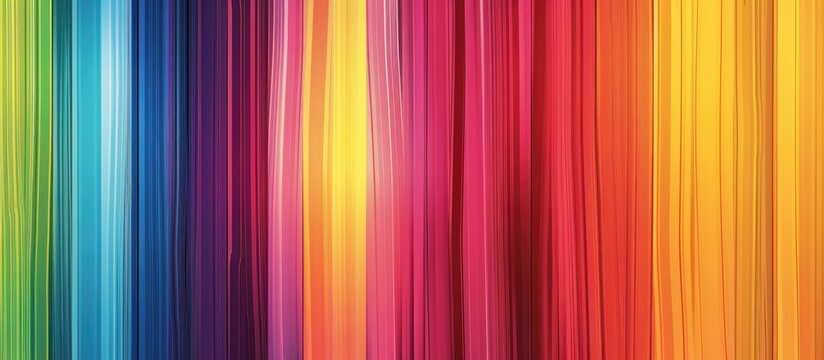 Colorful vertical lines background | Abstract vibrant rainbow pattern | Vintage for media advertising banner or fashion design concept