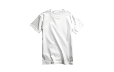 White T-Shirt isolated on transparent Background
