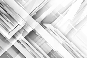 Obraz premium Gray and white diagonal line architecture geometry tech abstract subtle background vector illustration