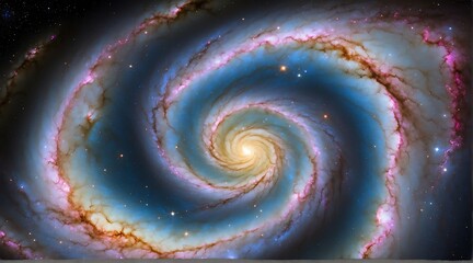 Whirlpool Galaxy Images Ultra High Quality 4k from Generative AI