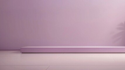 An empty background in soft purple shades for product presentation 