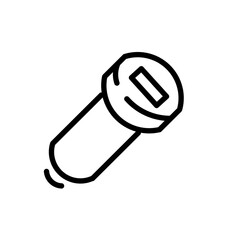 Simple Set of Mobile Accessories Related Vector Line Icons. Contains Icons such as Wireless Charger, Tripod, Studio Ring Light,power bank,selfie stick.