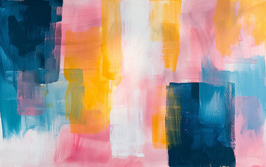 Vibrant Abstract Painting with Bold Strokes