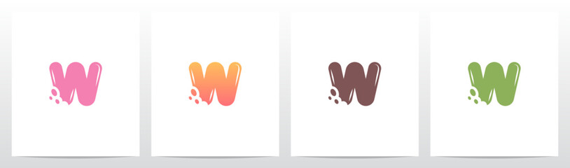 Bite Cookies Cake Letter Initial Logo Design W