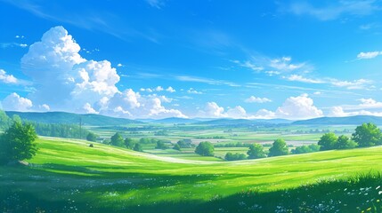 広大な草原の風景10