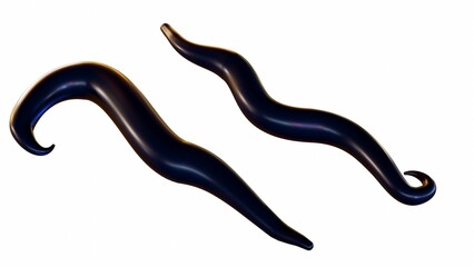 Malaria is a mosquito-borne disease caused by protozoa: Plasmodium falciparum, 3d rendering