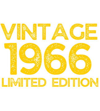 Retro Vintage 1966 Limited Edition Birthday Happy Love Funny
