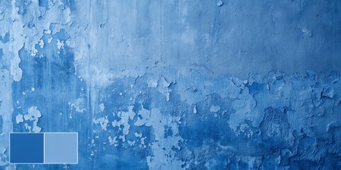 Beautiful Abstract Grungy Blue Stucco Wall Backgro