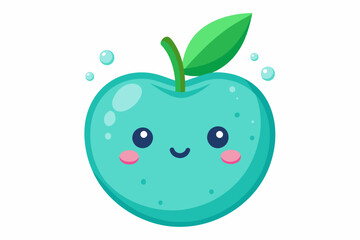 water apple food vector illustration