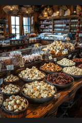 Compassionate dining: A selection of vegan meat alternatives, plant-based cheeses, and cruelty-free products.