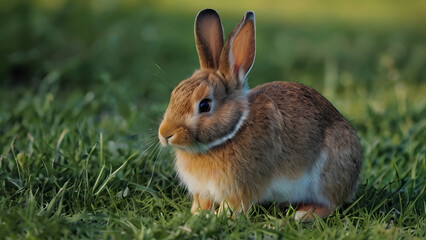 Fototapeta premium rabbit in the grass