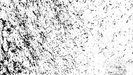 Grunge black and white background. Texture of chips, cracks, scratches, scuffs, dust, dirt. Dark monochrome surface. Old vintage vector pattern.