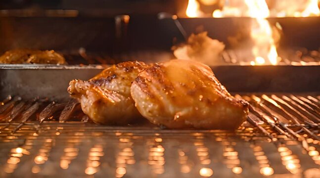 the art of grilled chicken ai video