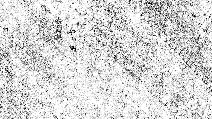 Grunge black and white background. Texture of chips, cracks, scratches, scuffs, dust, dirt. Dark monochrome surface. Old vintage vector pattern.
