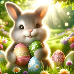 easter bunny,generative AI