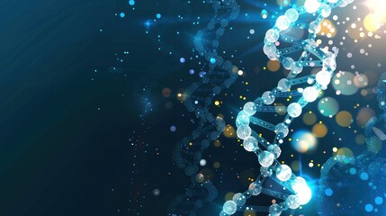 DNA structure, blur abstract background