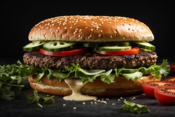 hot hamburger, unhealthy fast food hamburgers