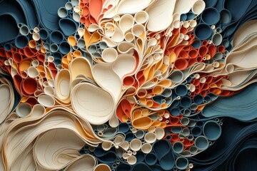 abstract fractal background - obrazy, fototapety, plakaty