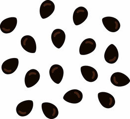 Vector illustration of seed image element design 