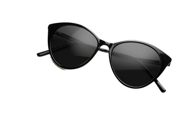 Glamorous Lady Sunglasses isolated on transparent Background