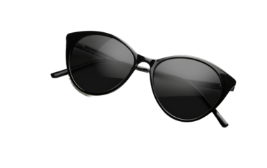 Glamorous Lady Sunglasses isolated on transparent Background