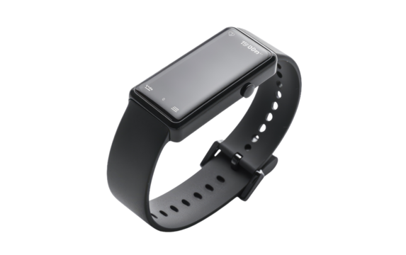 Wellness Tracker watch isolated on transparent Background