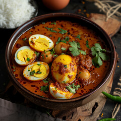 Spicy Egg Curry Indian Cuisine Dish