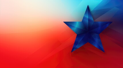 Juneteenth Freedom Star, A shining star symbolizing freedom - obrazy, fototapety, plakaty