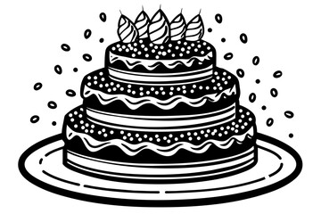 tiered-birthday-cake-with-sprinkles-vector-illustration 
