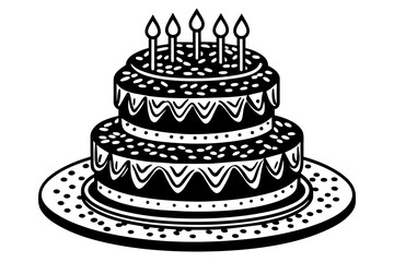 tiered-birthday-cake-with-sprinkles-vector-illustration 