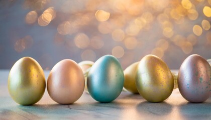 bright and colorful easter eggs on a clean colorful background