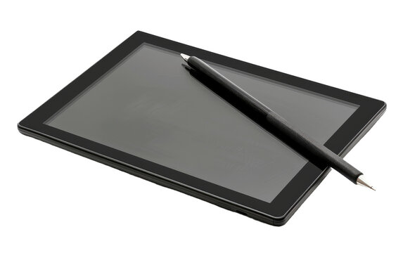 Tablet for Graphic Design isolated on transparent Background