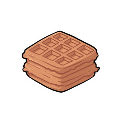 Waffle Vector Illustration