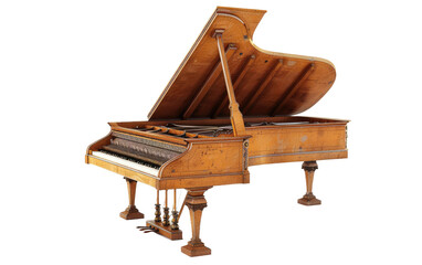 Revel in the Harpsichord's Musical Charm isolated on transparent Background