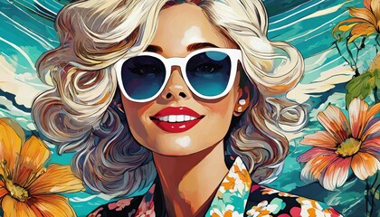 woman with sunglasses