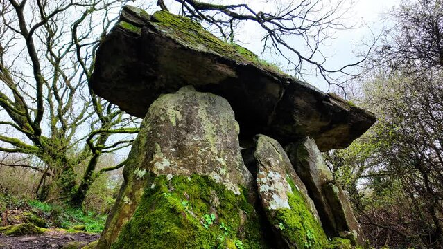 Ancient structure Megalithic portal tomb Gaulstown Waterford Ireland