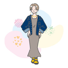 春のおしゃれコーデ