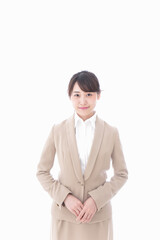 笑顔のビジネスウーマン・おもてなし