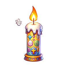 Paschal Candle,generative AI